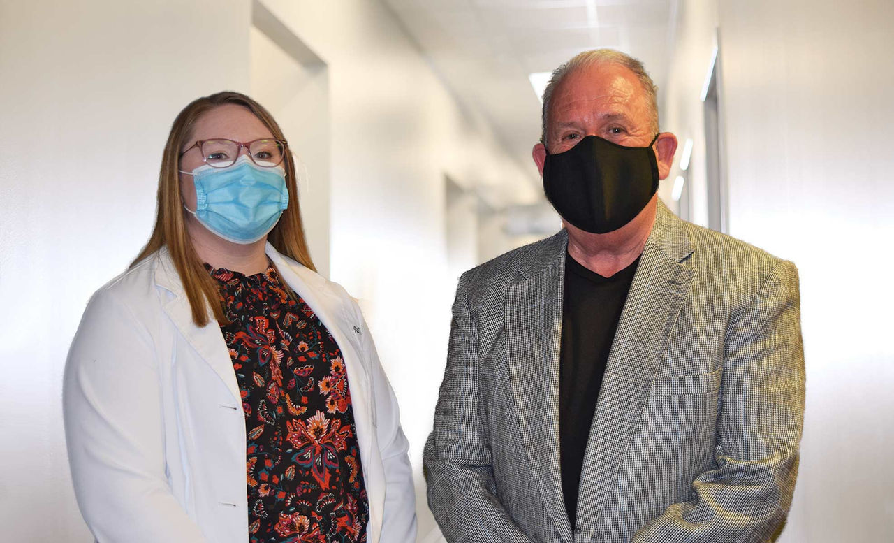 Briana Swanson and Steve Collins