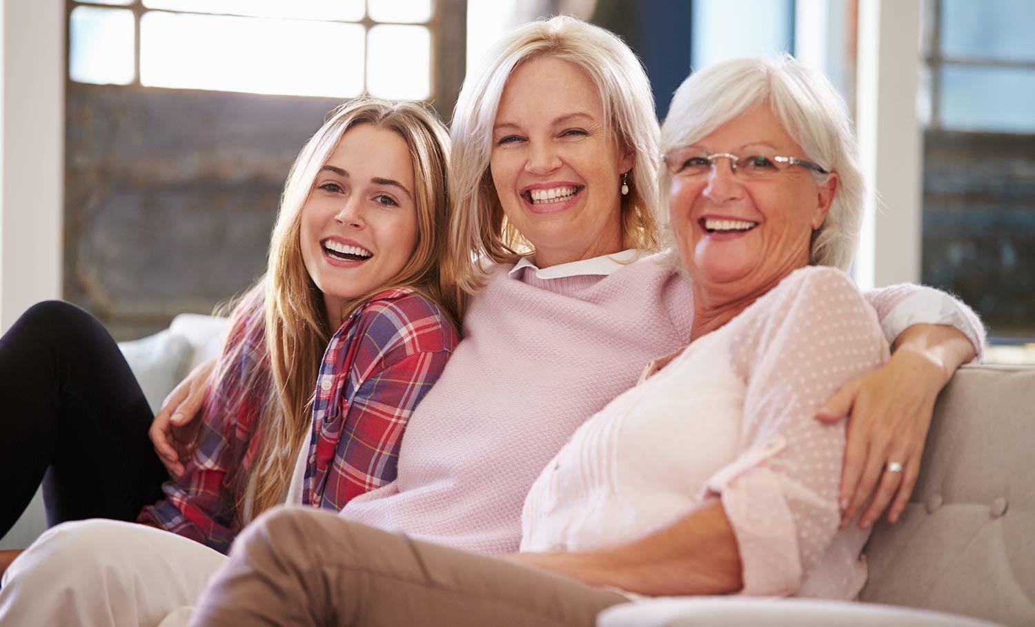 3 generations of woman family photo